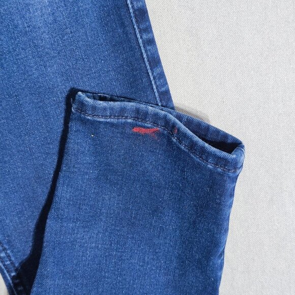7 For All Mankind jeans women's size 26 ink blue colour skinny mid-rise straight - Picture 8 of 16